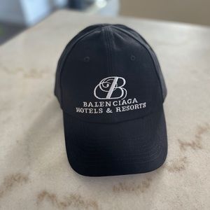 SOLD New Balenciaga hotel & resorts hat black unisex medium large baseball cap